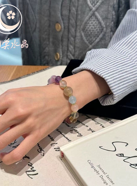 九尾狐好运手串方糖多宝手链女