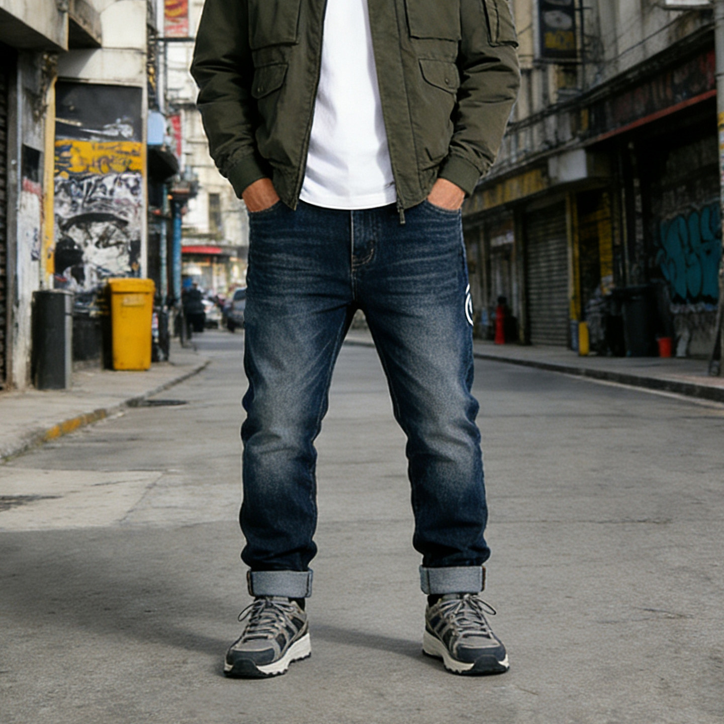 国潮复古水洗牛仔裤男款秋冬港风宽松直筒陈冠希加绒加厚休闲裤子,淘宝优惠券,粉丝福利购,淘宝优惠卷