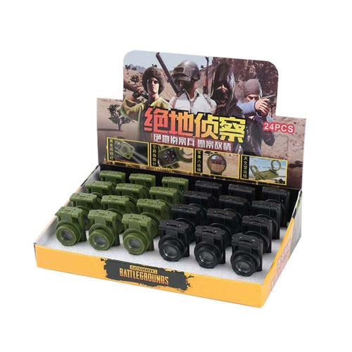 新款绝地四合一功能望远镜八倍镜可伸缩钥匙扣电灯玩具迷你指南针 - 图3