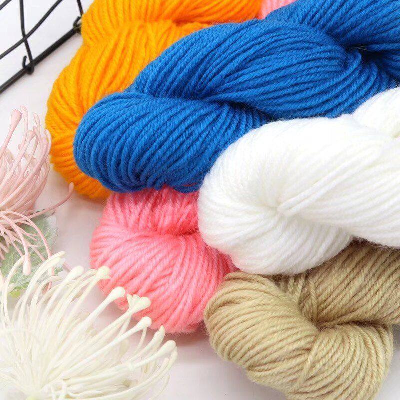 腈纶毛线团中粗线手工diy编织钩针勾棉拖鞋坐垫玩偶晴纶宝宝毛线,淘宝优惠券,粉丝福利购,淘宝优惠卷