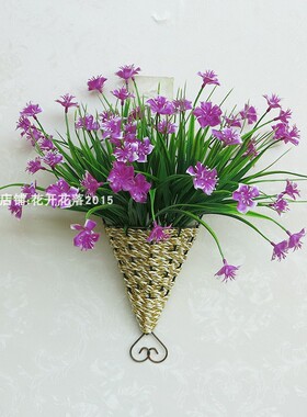 房间墙壁挂小清新塑料仿真花艺