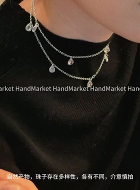 链子925银 JIUJIU【水光人鱼多戴毛衣链】通勤百搭简约毛衣链