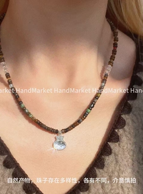 吊坠925银 JIUJIU【镭射福袋串珠】手工气质百搭复古编织1206