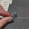 925 silver ring, prom skirt open ring, niche simple and personalized fashion 0911