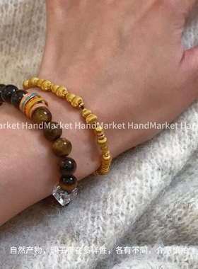 925银手链 JIUJIU【新年金棕小马手串】时尚百搭可爱个性小众1118