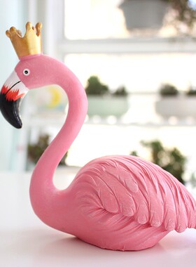 北欧ins风网红火烈鸟房间装饰