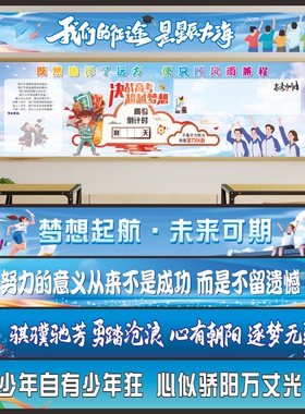 2026中高考励志标语横幅墙贴画