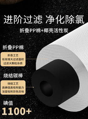 苏尔10寸PPC棉炭复合滤芯双滤