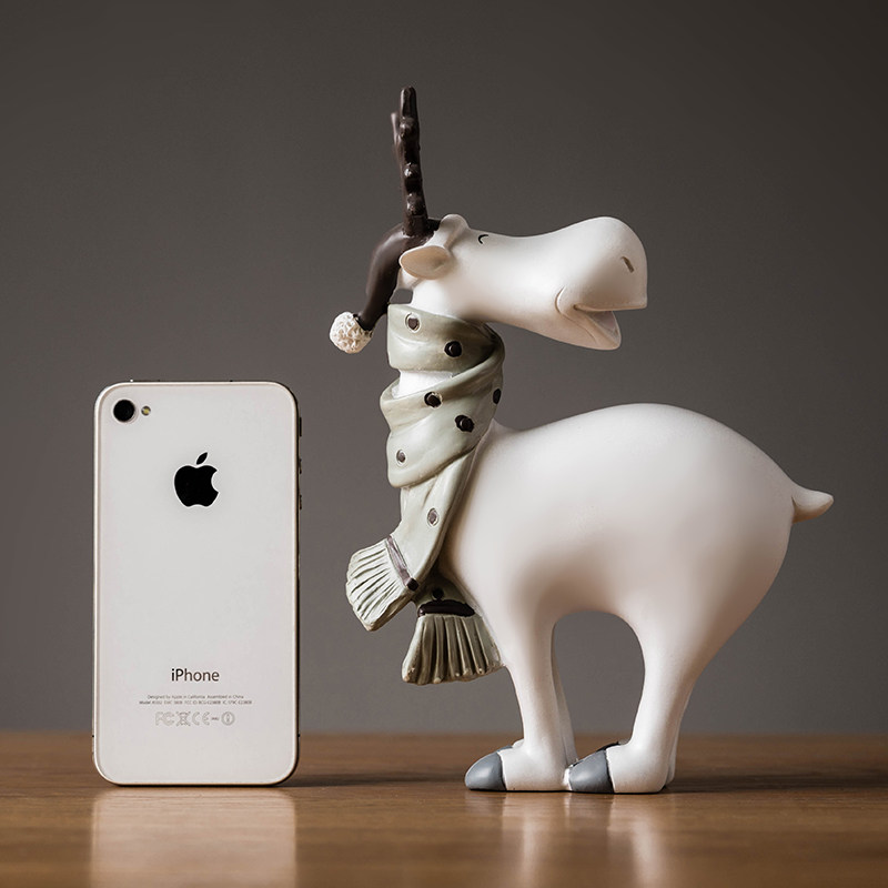 北欧ins风创意鹿小摆件家居客厅卧室床头柜桌面装饰品圣诞节礼物,淘宝优惠券,粉丝福利购,淘宝优惠卷