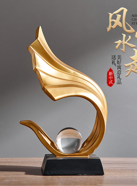 酒柜艺术摆件客厅轻奢高档玄关展示柜电视柜台面装饰品高级感小众