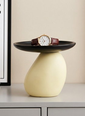 中古风入户门玄关钥匙收纳托盘