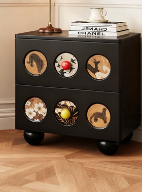 创意动物图案双层收纳柜