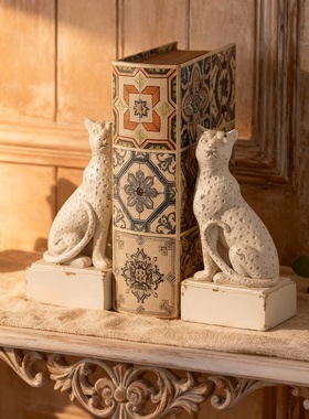 石材桌面工艺品新中式民族风书档