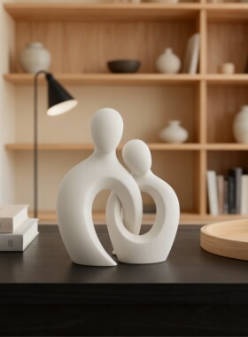 绿色玻璃兔子可爱摆件客厅工艺品