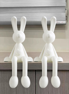 创意可爱卡通坐姿兔子摆件装饰品