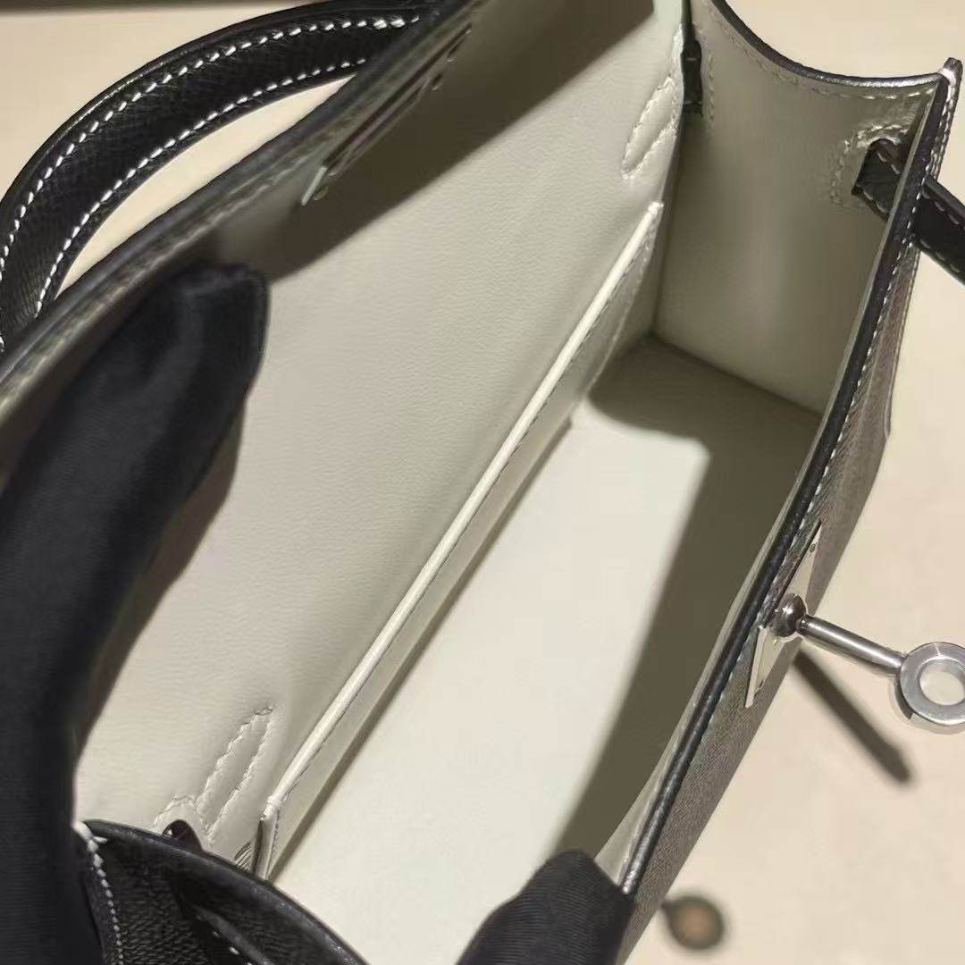 epsom皮普皮迷你mini凯莉二代女士单肩斜挎小包手工女包黑色拼色,淘宝优惠券,粉丝福利购,淘宝优惠卷