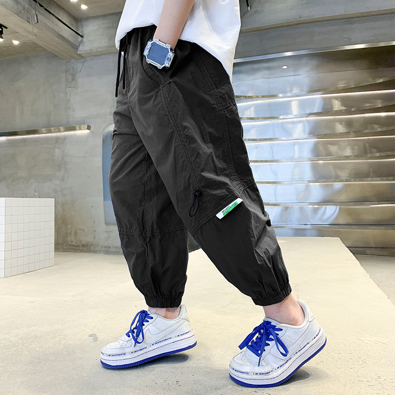 男童防蚊裤夏季薄款2024新款夏装儿童装裤子夏款大男孩休闲裤潮牌