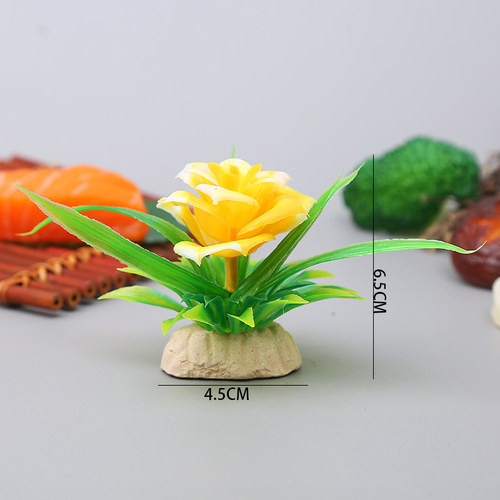 家宴乡厨盘饰装饰仿真花草刺身拼盘刺身创意意境小摆件酒店摆盘花 - 图3