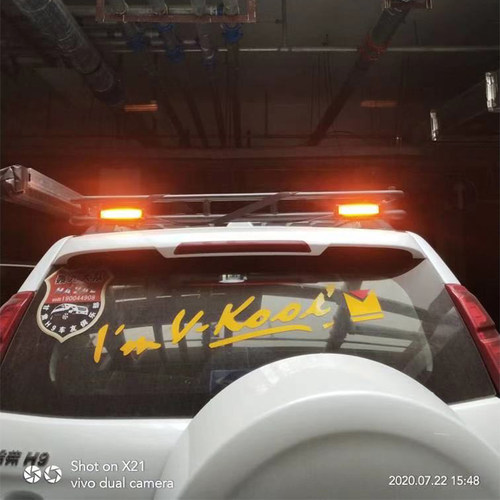 越野车LED车顶行李架爆闪示宽灯 帕杰罗哈弗途乐普拉多警示领航灯 - 图0