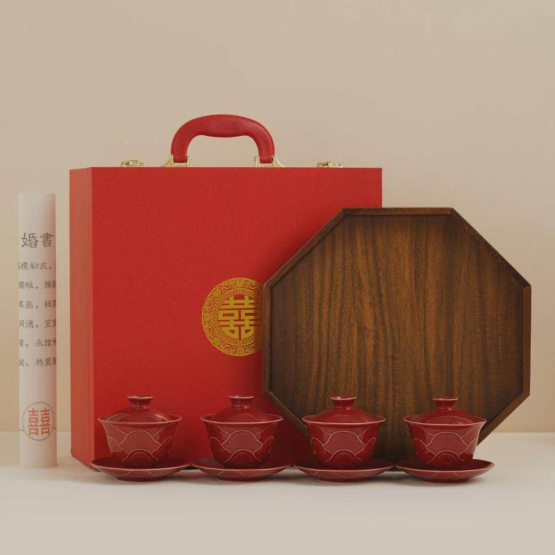 恒列结婚新人敬茶杯套装一对女方陪嫁新婚改口敬酒杯喜杯婚庆用品,淘宝优惠券,粉丝福利购,淘宝优惠卷