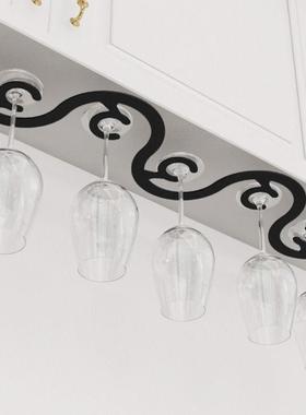 红酒杯架倒挂家用酒吧酒架悬挂酒杯架酒柜挂架创意高脚杯葡萄酒架