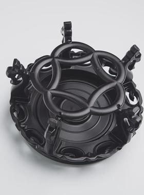 防水花盆鱼缸底座圆形塑料底托花瓶奇石工艺品摆件古典花架托盘