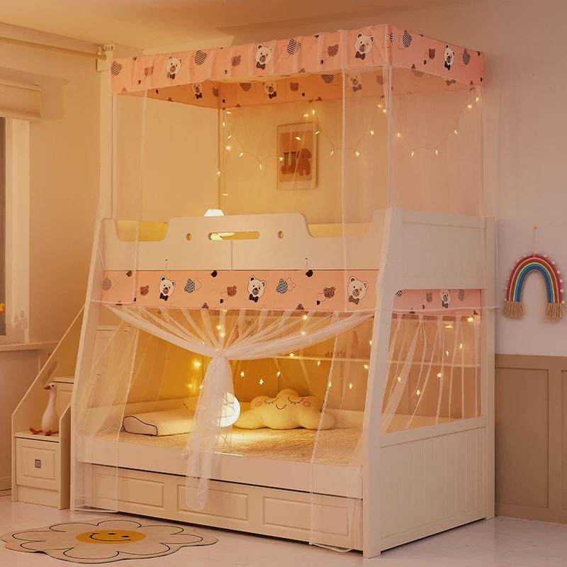子母床蚊帐1.2m上下铺1.5梯形家用高低床1.35儿童双层床0.9米学生,淘宝优惠券,粉丝福利购,淘宝优惠卷
