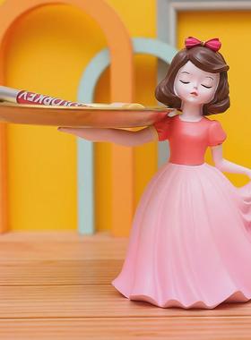 安娜贝儿托盘客厅罐收纳托盘摆件钱办公桌面轻奢家居树脂工艺品