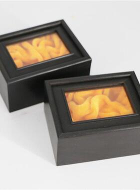 黑檀透明玻璃玉/橄榄核专用盒*红木抽盖首饰盒实木质印章盒佩饰