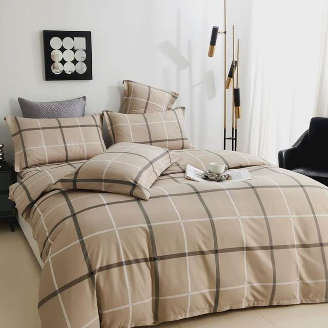 Aifeiyang thickened furry sheet quilt cover cotton four-piece set 140g weight platinum bedding dormitory bedding three