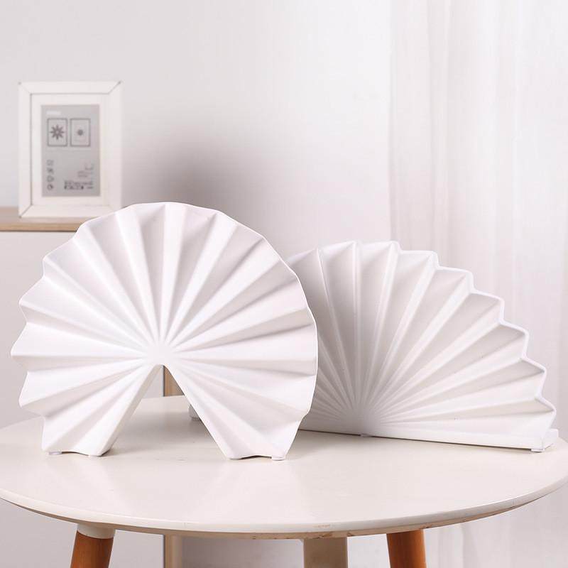 新中式创意陶瓷扇子摆件家居客厅装饰中国风开合扇工艺品装饰瓷器,淘宝优惠券,粉丝福利购,淘宝优惠卷