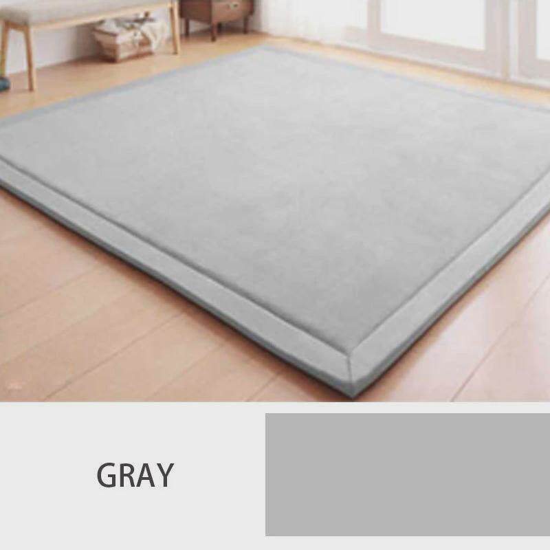 Simple living room carpet thickened flannel climbing mat bedroom bay window mat bedroom bedside children's tatami floor mat