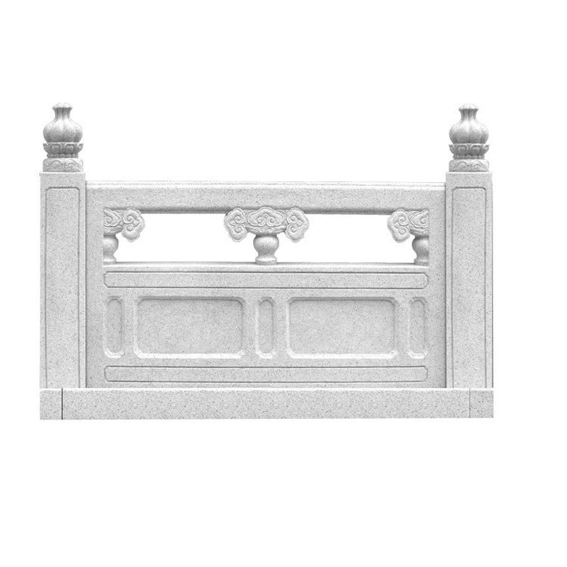 汉白玉弧面景观桥石栏杆 浮雕栏板 公园广场花岗岩桥梁石拱桥栏杆 - 图3