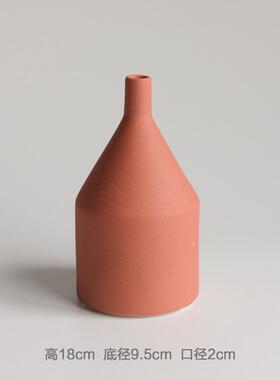 北欧创意莫兰迪花瓶工艺摆件陶瓷装饰干花客厅桌面家居植物插花器