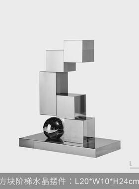 简约高档创意电镀树脂摆件别墅酒店样板房玄关客厅电视柜软装饰品