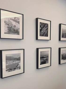 铝合金相框加厚无酸卡纸相框展会展览级画框装裱摄影作品展示框