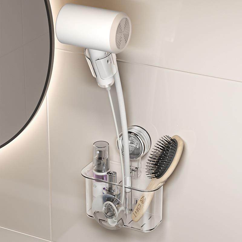 亿米佳懒人吹风机置物架免打孔浴室卫生间吸盘壁挂收纳吹风筒支架,淘宝优惠券,粉丝福利购,淘宝优惠卷