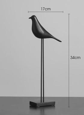 现代简约家居装饰品摆件摆设欧式客厅工艺品样板间办公室北欧小鸟