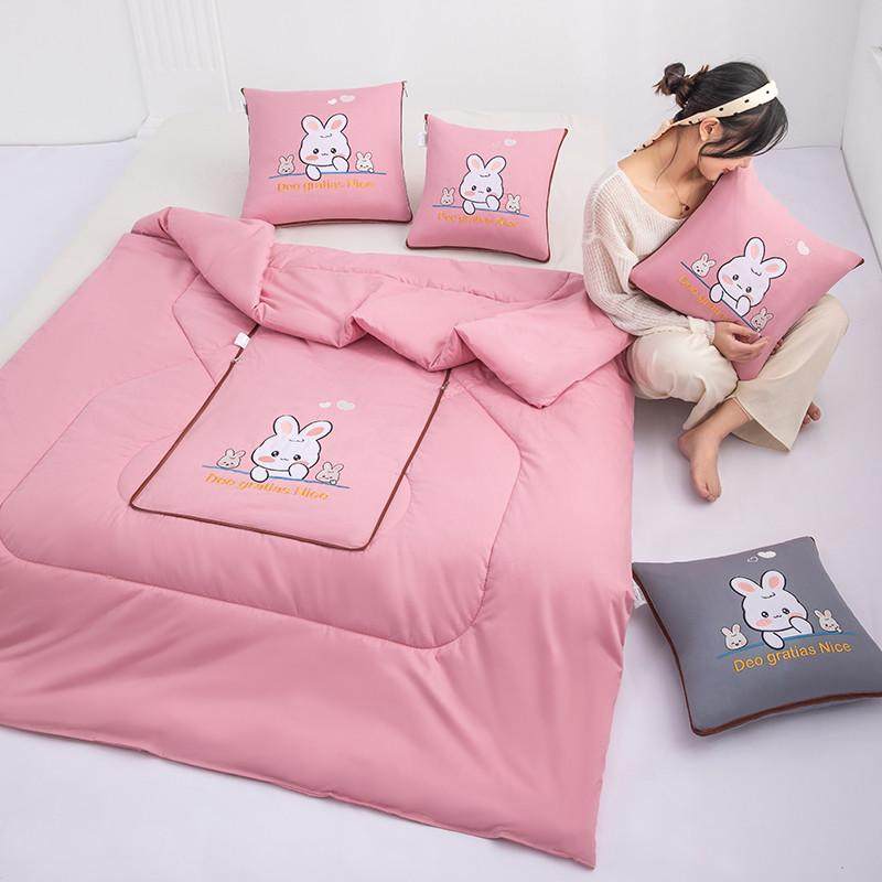 卡通纯棉抱枕被子两用车载全棉靠垫枕头被办公室沙发午睡空调被,淘宝优惠券,粉丝福利购,淘宝优惠卷