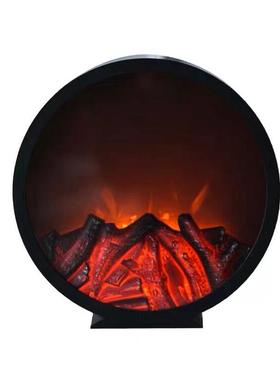 美式led火焰灯火炉壁炉桌面家居装饰工艺品饰品摆件客厅灯