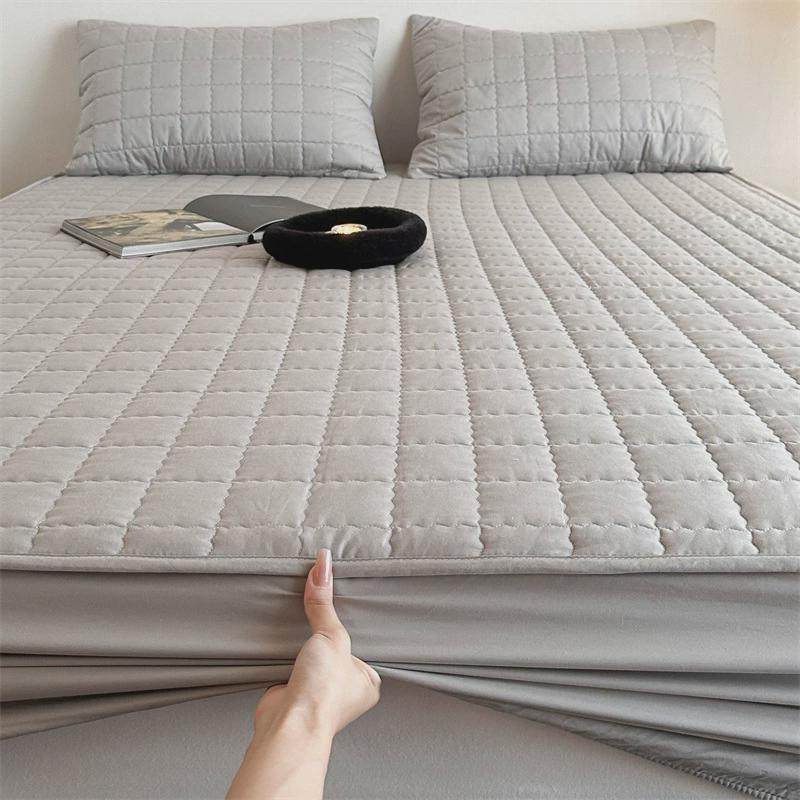 简约高端全棉夹棉绗缝防水隔尿床笠加厚单品床垫保护套罩隔脏床套,淘宝优惠券,粉丝福利购,淘宝优惠卷