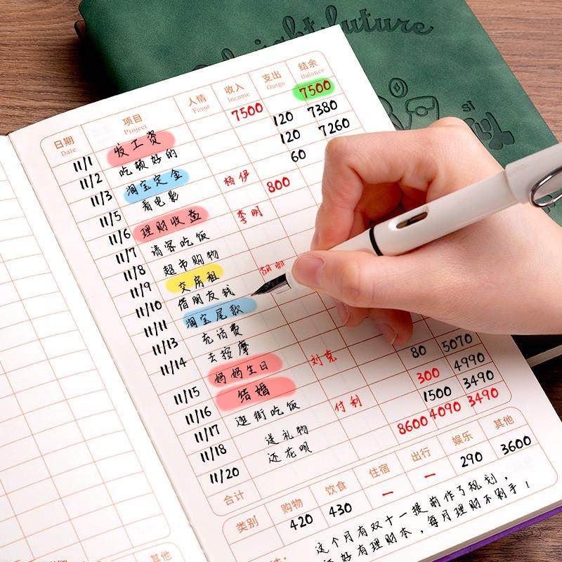 记账本子收入明细加厚工作日常开支家庭理财笔记本每日生活工资道,淘宝优惠券,粉丝福利购,淘宝优惠卷
