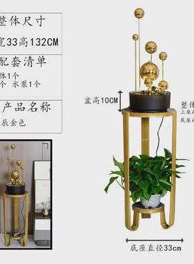 OF9D室内喷泉办公室流水系摆件现代轻奢工艺品玄关水景客厅装饰品