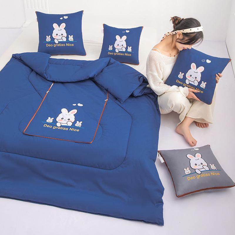 卡通纯棉抱枕被子两用车载全棉靠垫枕头被办公室沙发午睡空调被,淘宝优惠券,粉丝福利购,淘宝优惠卷