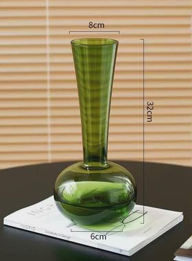 简约花瓶客厅套创意家居摆件瓷风绿色插花