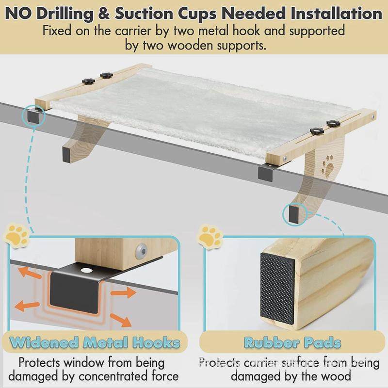 木质壁挂猫床悬挂式挂边猫吊床家用卧室窗边窗床猫窝客厅猫爬架子,淘宝优惠券,粉丝福利购,淘宝优惠卷