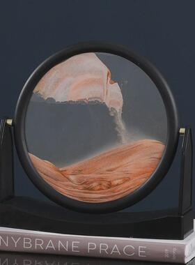 厂家直销3d可工艺品转流沙画北欧风家居客厅办公室桌面摆件玻璃旋