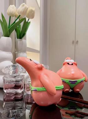 比奇堡派大星玩偶手办公仔装饰品创意床头迎宾玄关艺术落地大摆件