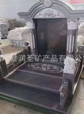 黑色花岗岩墓碑大理石陵园纪念石碑墓地墓碑山西黑墓碑中国黑墓碑