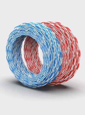 热销三堡sh100-2c2芯电话线纯铜双绞线工程家用电话布线网络100米